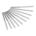thumbnail image 3 of 10 tornillos tirafondo de estampación, izquierda y derecha, buen rendimiento de soldadura, acero inoxidable T316, fácil instalación, kit de balaustres para bricolaje., 3 of 14
