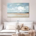thumbnail image 2 of Elephant Stock Ocean Vista Wall Art - Horizontal Canvas Wall Art - Living Room Wall Decor - Abstract Canvas - Blue And Beige Decor By Sally Swatland - 48" x 32", 2 of 8