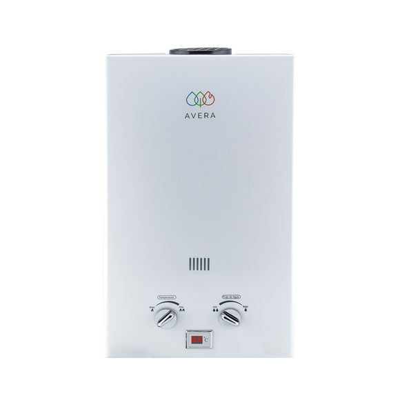 Boiler de Paso 1 Regadera y 1 Lavabo 8Lts AVERA C8LNAT Calentador de Paso Uso Exclusivo Gas Natural