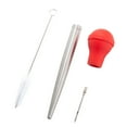 thumbnail image 4 of PAMINGONO Chicken Baster with Stainless Steel and Silicone for Home and Restaurant 1 Set, 4 of 8