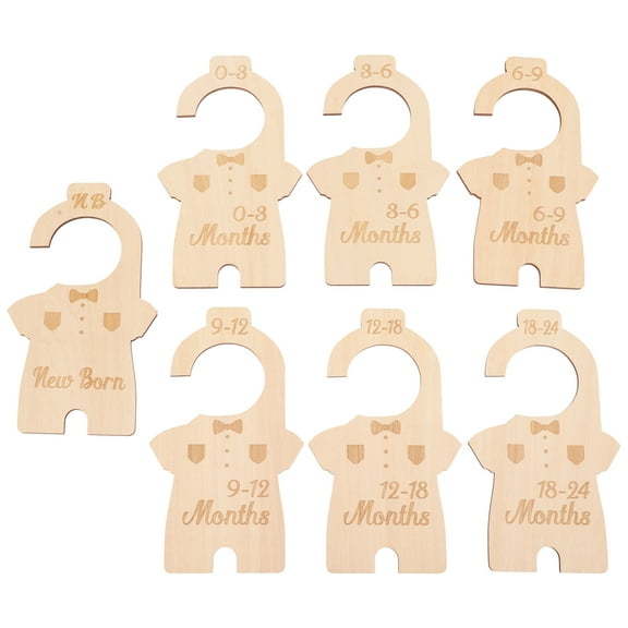 unbranded  7 Pcs Baby Hangers for Nursery Clothes Dividers Closet Toddler Child