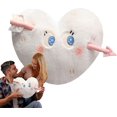 thumbnail image 4 of Cojín decorativo con forma de corazón con forma de flecha en forma de corazón, bonito cojín de peluche para cama, sofá, coche, bonito cojín de tela para acompañar y relajarse, 4 of 5