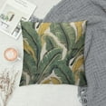 thumbnail image 2 of Leisuo Tropical Palm Leaves Throw Pillow Case - Banana Jungle Leaf Seamless Floral Pattern - Home Sofa Decorative white, 2 of 5