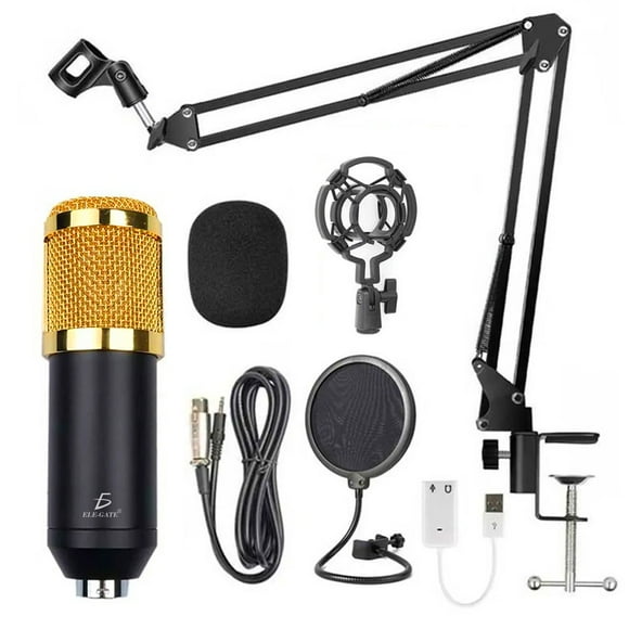 kit profesional microfono condensador grabación estudio ktv elegate bm800