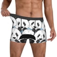 thumbnail image 2 of Kdxio Men's Boxer Briefs with Black Head Woman with Panda Hair Print - Comfortable and Breathable Underwear for Everyday Wear, 2 of 7