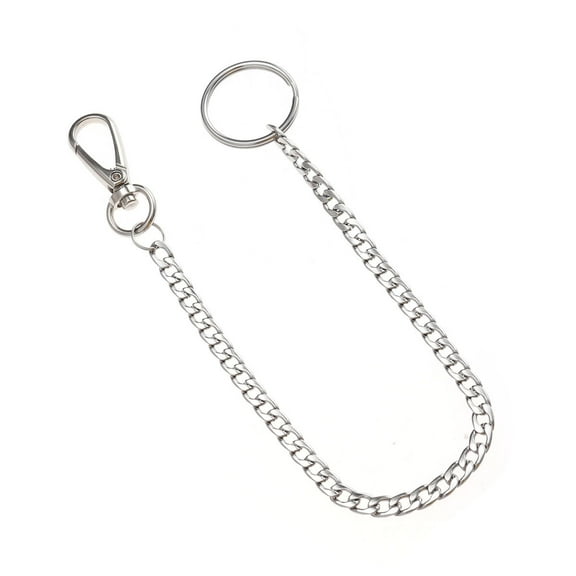 Masteelf Stainless Steel Key Ring with Anti-theft Design for Key Use Silver Color 32cm