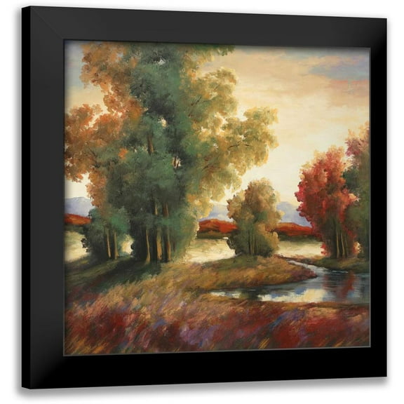 Rogers, Adam 12x12 Black Modern Framed Museum Art Print Titled - Sullivans Creek I