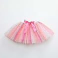 thumbnail image 5 of Huowey Girls Tutu Skirt Heart Sequins Ruffles Cute Bow Elastic Waist Layered Tulle Skirts With Sparkly Headband Wings Performance Festive Valentine Party Dancewear Set,Pink,2-4 Years, 5 of 5