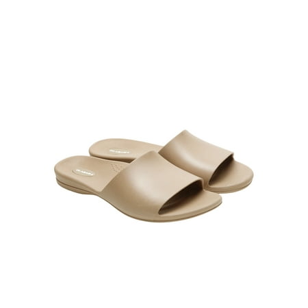 

Okabashi Womens Orthopedic Flip Flop Sandals Cruise Slides with Arch Support - Chai - Size 10