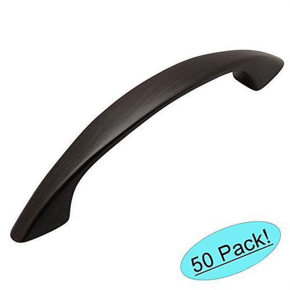 Cosmas 1387ORB Oil Rubbed Bronze Cabinet Hardware Handle Pull - 3" Hole Centers - 50 Pack