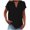 Black, variant on Lisingtool Women's Fashion Casual V Neck Short Sleeve Top T Shirt Pink