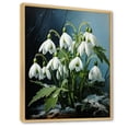 thumbnail image 2 of Designart "Chilled Forest Snowdrop Realism I" Snowdrops Floater Framed Wall Art Prints, 2 of 5