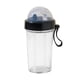 thumbnail image 2 of Botella de agua deportiva de 420 ml | Vaso de plástico portátil a prueba de fugas con tapa y correa de transporte | Material de PC y PP sin BPA para exteriores, viajes, gimnasios, oficinas, 2 of 3
