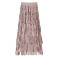 thumbnail image 6 of Landzoo One Women's Fashion Flowy Fringe Bodycon Skirt Elegant Comfortable Slim Fit Versatile Midi Skirt For Daily Beautiful Casual Women's Skirt, 6 of 6