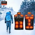 thumbnail image 1 of Feltree 11-Zone Smart Heated Vest with LCD Controller, Fast-Warming Polyester Coat with 45°C High Heat for Subzero Weather, 1 of 8