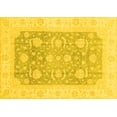 thumbnail image 1 of Ahgly Company Indoor Rectangle Oriental Yellow Modern Area Rugs, 2' x 3', 1 of 4