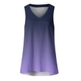 thumbnail image 3 of LYXSSBYX Tank Tops for Women Plus Size Clearance Women's Fashion Solid Color V-neck Comfortable Loose T-shirt Sleeveless Blouse Casual Tops, 3 of 3