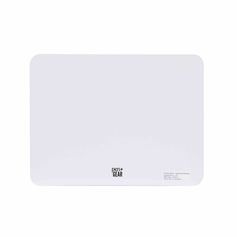 Double-Sided Dry Erase Lap Board, 12 x 9, White Surface, 24/Pack
