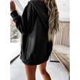 thumbnail image 3 of Women Casual Full Zip Up Plush Hoodie Solid Sweatshirt Long Sleeve Jacket with Pockets, 3 of 5