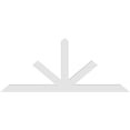 thumbnail image 4 of 72"W x 30"H x 2"D x 4"F, 10/12 Pitch, Saratoga Architectural Grade PVC Gable Bracket, 4 of 8