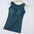 thumbnail image 3 of Lovskoo 2024 Women's Winter Thermal Fleece Lined Underwear Tops Sleeveless Cami Tank Top Self-Heating Lace Seamless Fleece Bottoming Cold-Proof Warm Base Layer Vest Blue, 3 of 4