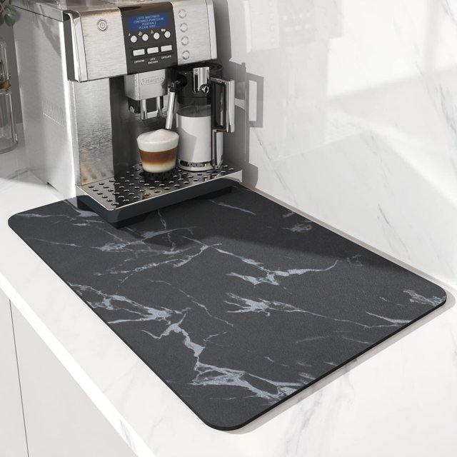 Tapete de café AMOAMI absorbente con respaldo de goma para cocina