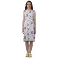 thumbnail image 2 of Moomaya Rayon Printed Dress Zipper Back Slit Shift Dress WoMen's Summer Clothing, 2 of 4