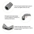 thumbnail image 4 of Uxcell L Shaped Angled Socket Spanner 10mm CR-V Double Ended Metric Hex 6 Point Tubular Socket Wrench, 4 of 6