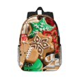 thumbnail image 1 of Lukts Christmas Cookies Pattern 15 Inch Student Backpack, Waterproof Laptop Backpack with Adjustable Shoulder Straps, Lightweight Travel, Campus Backpack, Unisex, 1 of 6
