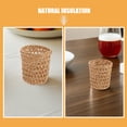 thumbnail image 3 of BESTYASH 6-Pack Handwoven Straw Cup Sleeves Insulated Drink Glass Covers, 3 of 6