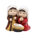 thumbnail image 1 of Estatuilla de Conjunto de Natividad de Navidad Decoración Interior Del Hogar Estatuilla de Cuna Católica Navidad  amarillo Sunnimix Figura Sagrada Familia, 1 of 8