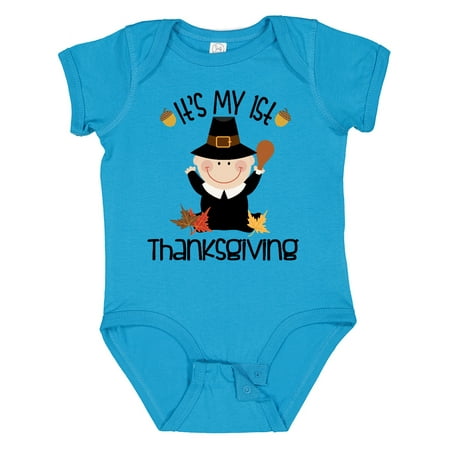 

Inktastic 1st Thanksgiving Pilgrim Boy Gift Baby Boy Bodysuit