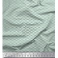 thumbnail image 1 of Soimoi Green Japan Crepe Satin Fabric Cedar Tree Printed Fabric 1 Yard 42 Inch Wide, 1 of 3
