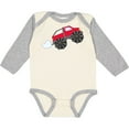 thumbnail image 3 of Inktastic Red Monster Truck Action Boys or Girls Long Sleeve Baby Bodysuit, 3 of 5