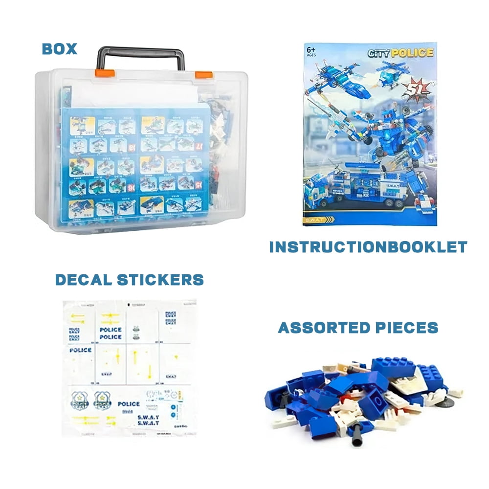 51-in-1 Robot Building Kit 700PCS for Kids Building Toys Erector Set for Kids Engineering Projects Construction Building Blocks Toys Gifts for kids Kids Age 6+ Year Old