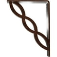 thumbnail image 4 of Ekena Millwork 2"W x 5 1/2"D x 8"H Loera Wrought Iron Bracket, (Triple center brace), Antiqued Copper, 4 of 7