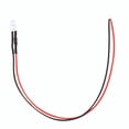 thumbnail image 3 of Liukouu 10pcs 12v 5mm LED Light-emitting Diode Wired Multicolor LED Light Cable 20cm 0.06W, 3 of 8