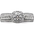 thumbnail image 4 of 14K White Gold Lab Grown Diamond Si1/Si2, G H I, Semi-Mount Engagement Rin (Size 7) Made In India rm9080e-100-wlg, 4 of 5