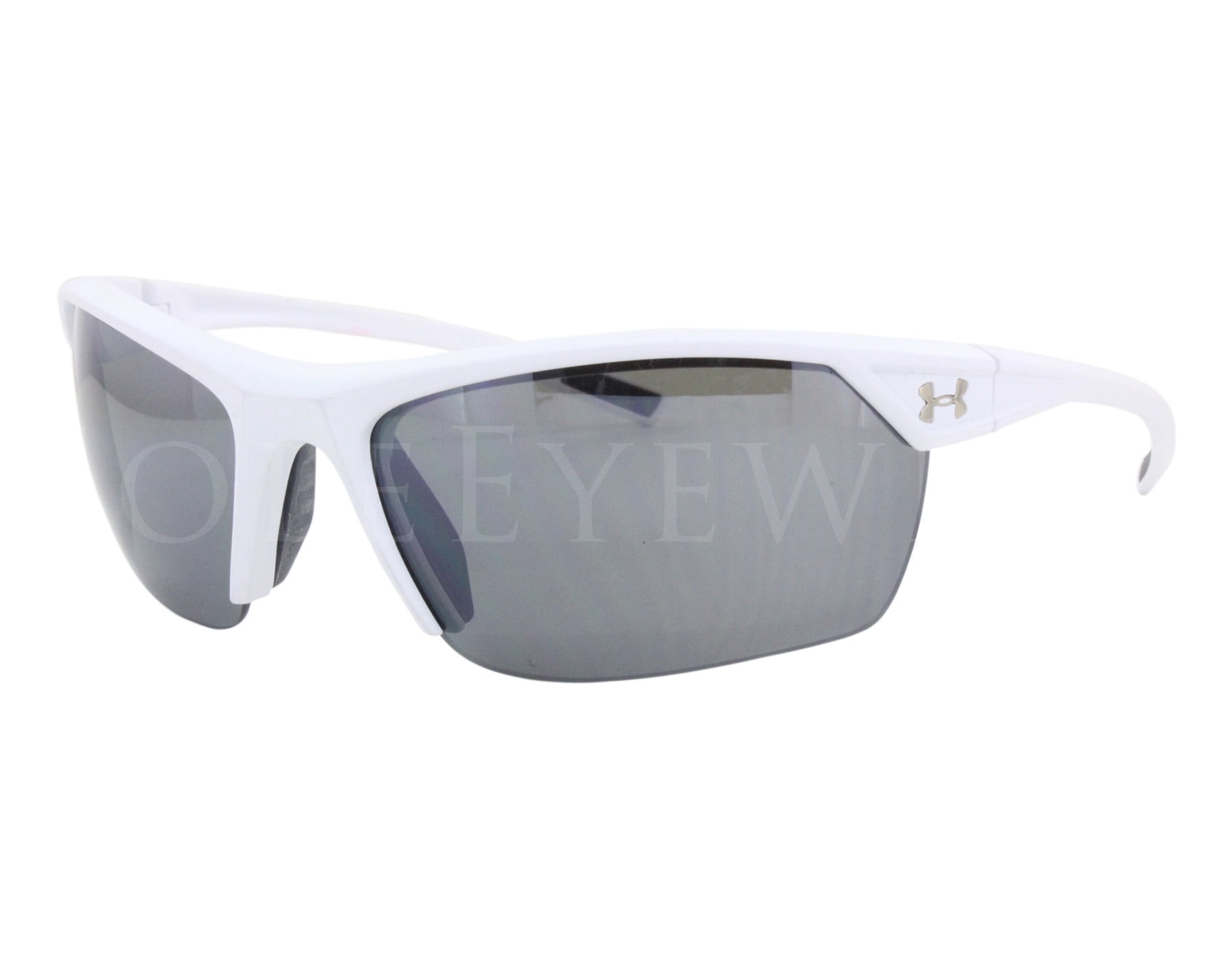 Under Armour UA Zone 2.0 Sunglasses Satin Carbon Grey Frame Orange Mirror Lens 