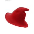 thumbnail image 2 of BadPiggies Halloween Wool Witch Hat Costume Accessory Sheep Wool Witch Hat Cosplay Party (Red), 2 of 6