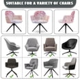 thumbnail image 6 of Xoenoiee Cherry Blossoms Pink Pattern Swivel Accent Dining Chair Cover Stretch Mid Back Accent Office Desk Chair Slipcover Soft Arm Chair Protector for Home Office, 6 of 7