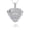 White, variant on Solid Gold Diamond Cut Rottweiler Pet Dog Pendant Necklace(10K White Gold, Pendant)