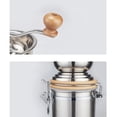 thumbnail image 2 of MasteelfCA Stainless Steel Container Manual Coffee Bean Grinder Mills Machine Hand Conical Coffee Burr Grinder Pepper Spice Mills Kitchen Tool (Silver), 2 of 7