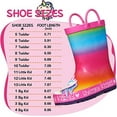 thumbnail image 4 of Kushyshoo Kids Rain Boots Unicorn Print Girls Rubber Boots with Handles 3M, 4 of 8
