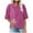 Hot Pink, variant on Womens Summer Tops 2024 Plus Size Fashion Crew-neck Single-breasted Cotton And Linen Top Womens Plus $15 & Under