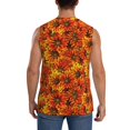 thumbnail image 4 of Bingfone Sunflower4 Pattern Men's Tank Tops Workout Sleeveless Tee Shirts Running Beach Tanks for Men-Large, 4 of 7