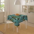 thumbnail image 4 of ZNDUO Square Waterproof Table Cloth, Washable Wrinkle Resistant Modern Abstract Seamless Texture Pattern Polyester Table Cover, 60"x60", 4 of 8