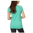 thumbnail image 3 of Kirkland Signature Ladies' Active V-Neck Textured Tee, Teal, Medium - NEW, 3 of 4