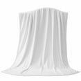 thumbnail image 6 of White Blanket Soft Cozy Warm Throw Blanket for Couch, Plush Fuzzy Flannel Fleece Blankets for Sofa, Modern Minimalist Pure Soild Color Bed Blankets Lightweight Gifts for Women, 40"x50", 6 of 9