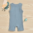 thumbnail image 6 of XYIJANI Newborn Pajamas Baby Girl Boys Pocket Outfits Jumpsuit Ribbed Infant Suspender Romper Button Baby Boys Romper&Jumpsuit Boy Clothes 18-24 Months (Blue,90), 6 of 6